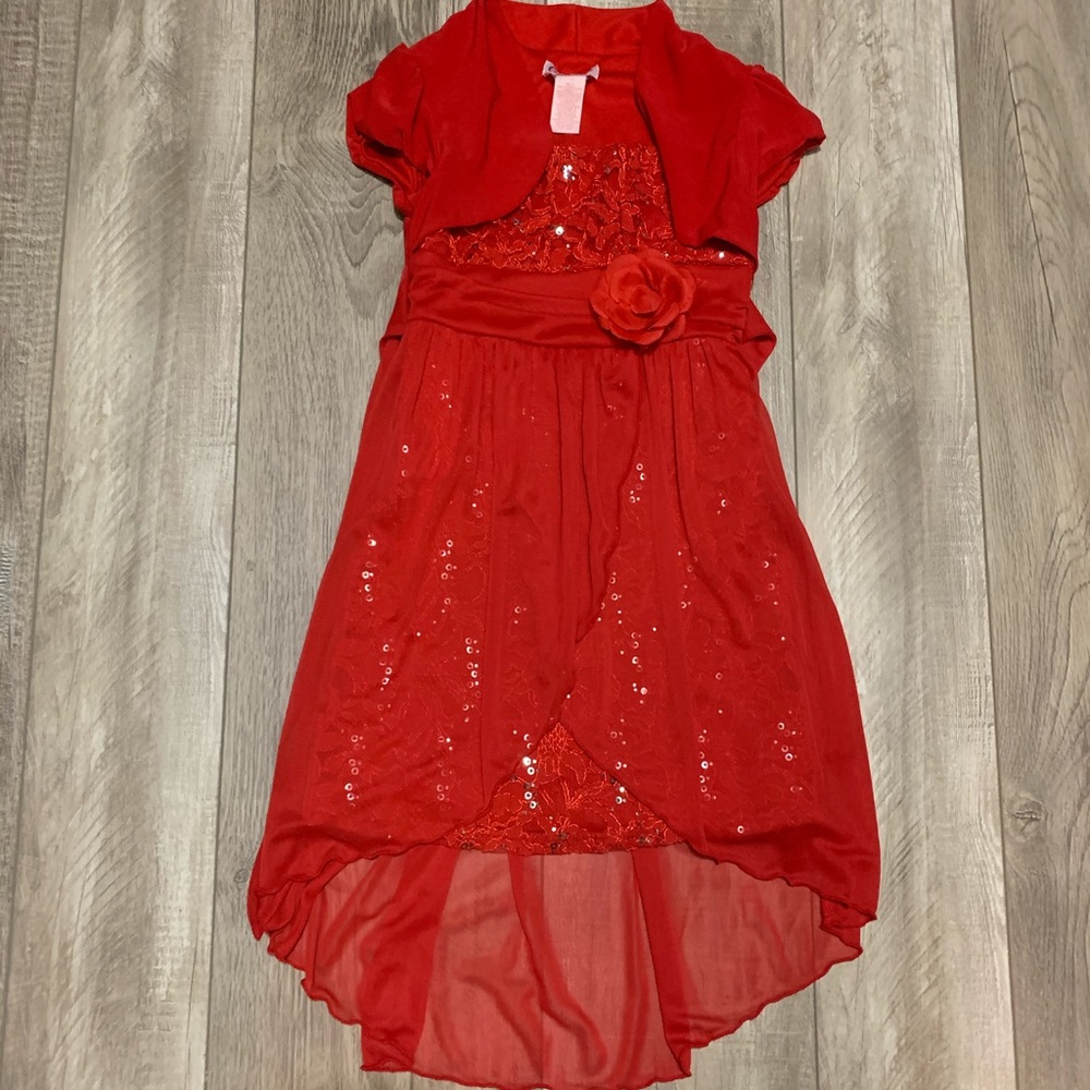 Red Floral dress